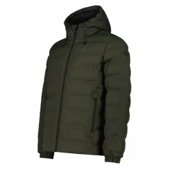 Wattierte Herrenjacke mit regulierbarer Kapuze><noscript><img width=