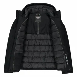 Wattierte Herrenjacke mit Kapuze><noscript><img width=