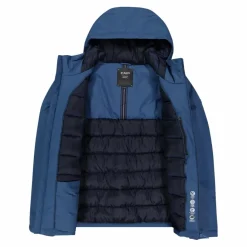 Wattierte Herrenjacke mit Kapuze><noscript><img width=