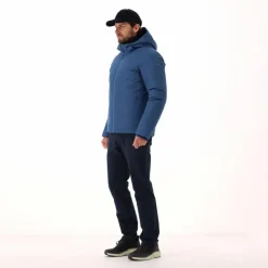Wattierte Herrenjacke mit Kapuze><noscript><img width=