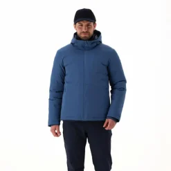 Wattierte Herrenjacke mit Kapuze><noscript><img width=