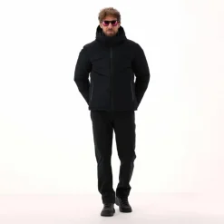 Wattierte Herrenjacke mit Kapuze><noscript><img width=