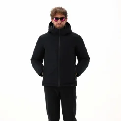 Wattierte Herrenjacke mit Kapuze><noscript><img width=