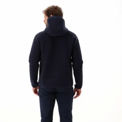 Wattierte Jacke aus Knit Tech für Herren mit Kapuze><noscript><img width=