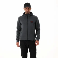 Wattierte Jacke aus Knit Tech für Herren mit Kapuze><noscript><img width=