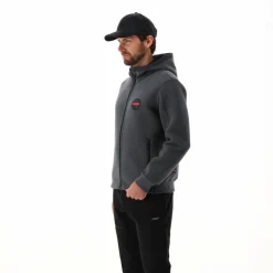 Wattierte Jacke aus Knit Tech für Herren mit Kapuze><noscript><img width=