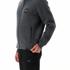 Wattierte Jacke aus Knit Tech für Herren mit Kapuze><noscript><img width=