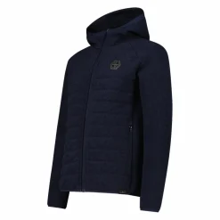 Wattierte Jacke aus Knit Tech für Herren mit Kapuze><noscript><img width=