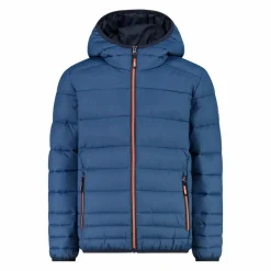 Wattierte Jungenjacke mit Kapuze><noscript><img width=