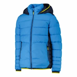 Wattierte Jungenjacke mit Kapuze><noscript><img width=