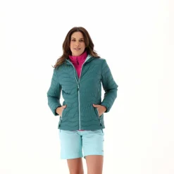 Wattierte Steppjacke mit Kapuze für Damen><noscript><img width=