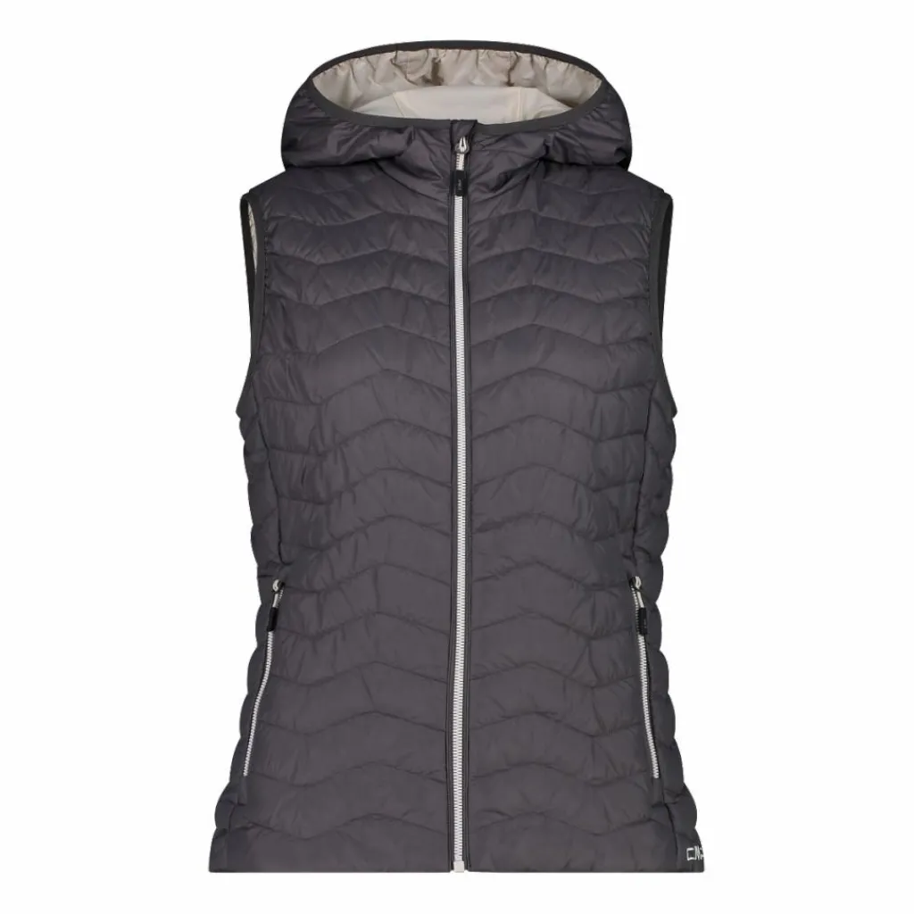 Wattierte Weste mit Kapuze für Damen>CMP New