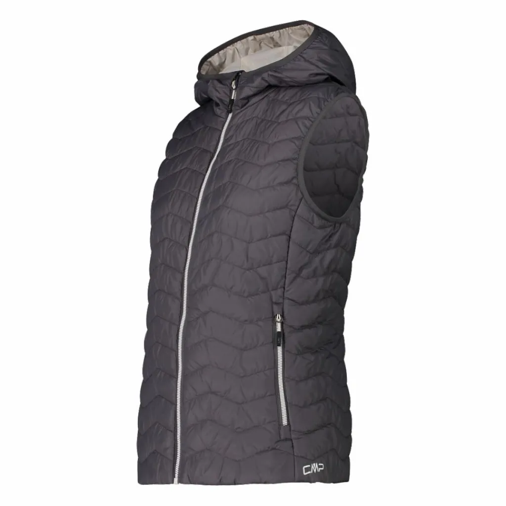 Wattierte Weste mit Kapuze für Damen>CMP New