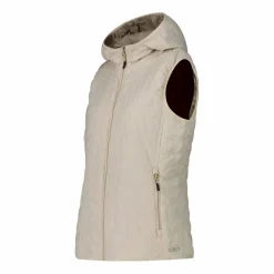 Wattierte Weste mit Kapuze für Damen><noscript><img width=